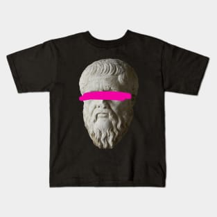 Plato Vaporwave Edition Kids T-Shirt